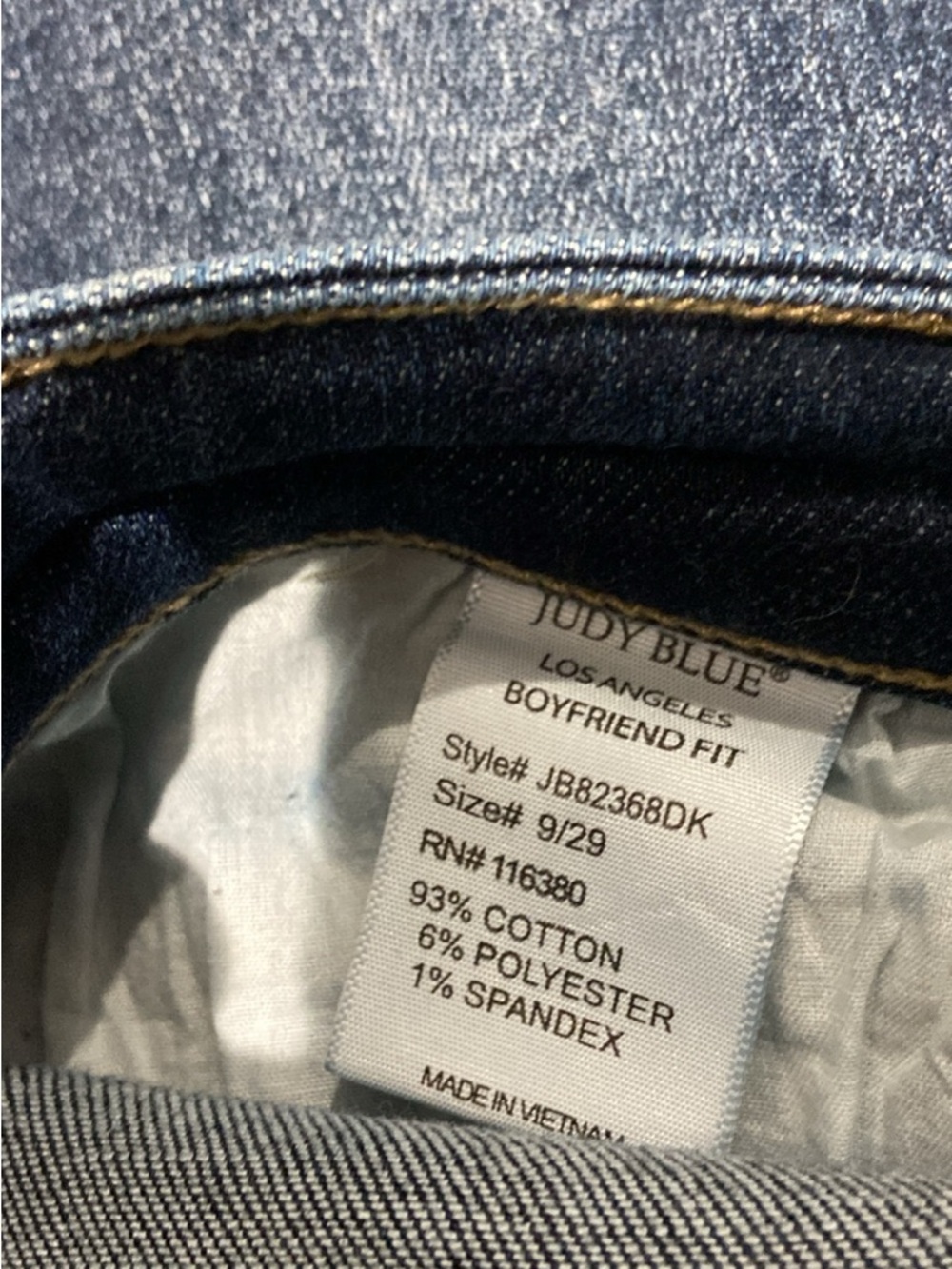 Judy Blue Medium-Dark Blue Skinny Jeans - Picture 6 of 6
